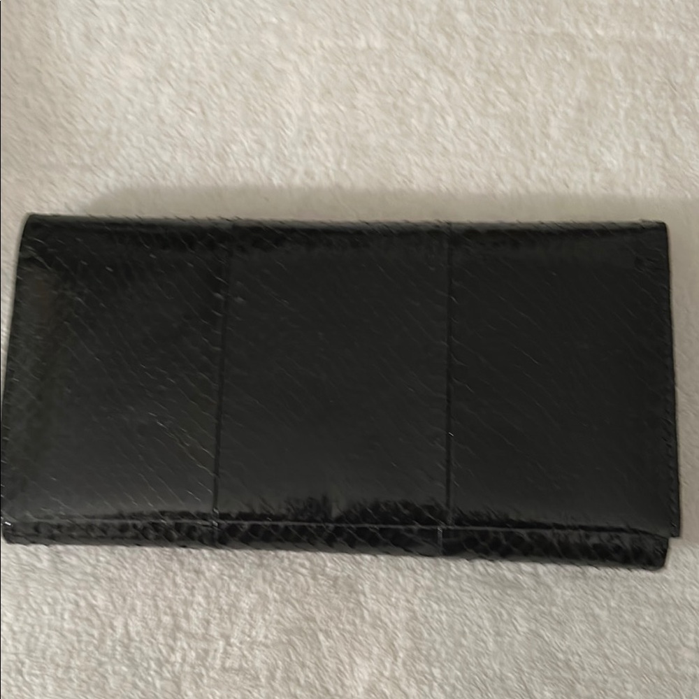 Mundi Black Snakeskin Wallet NWT reduced free shipping